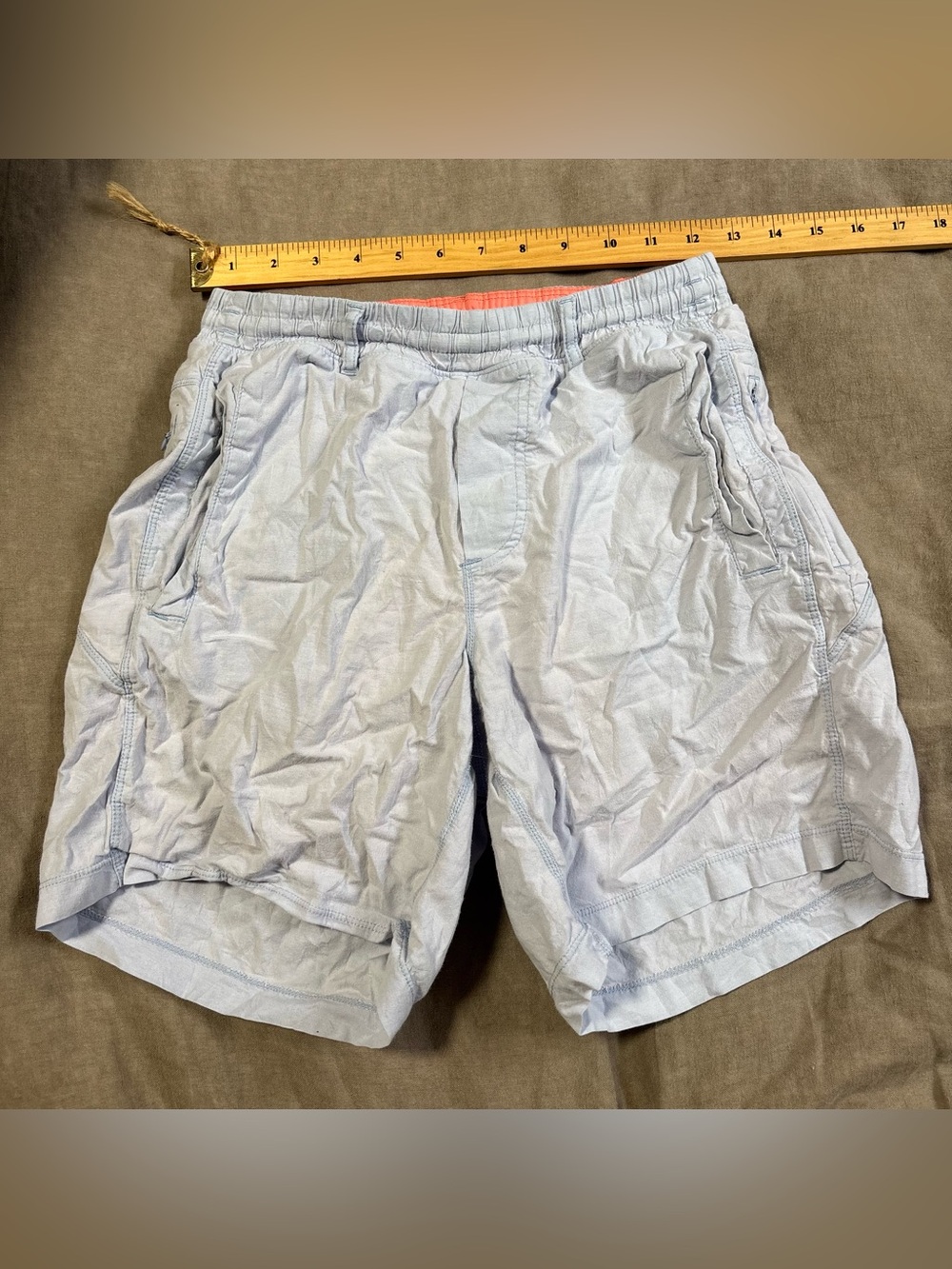 Birddogs Light Blue Shorts with Coral Liner
